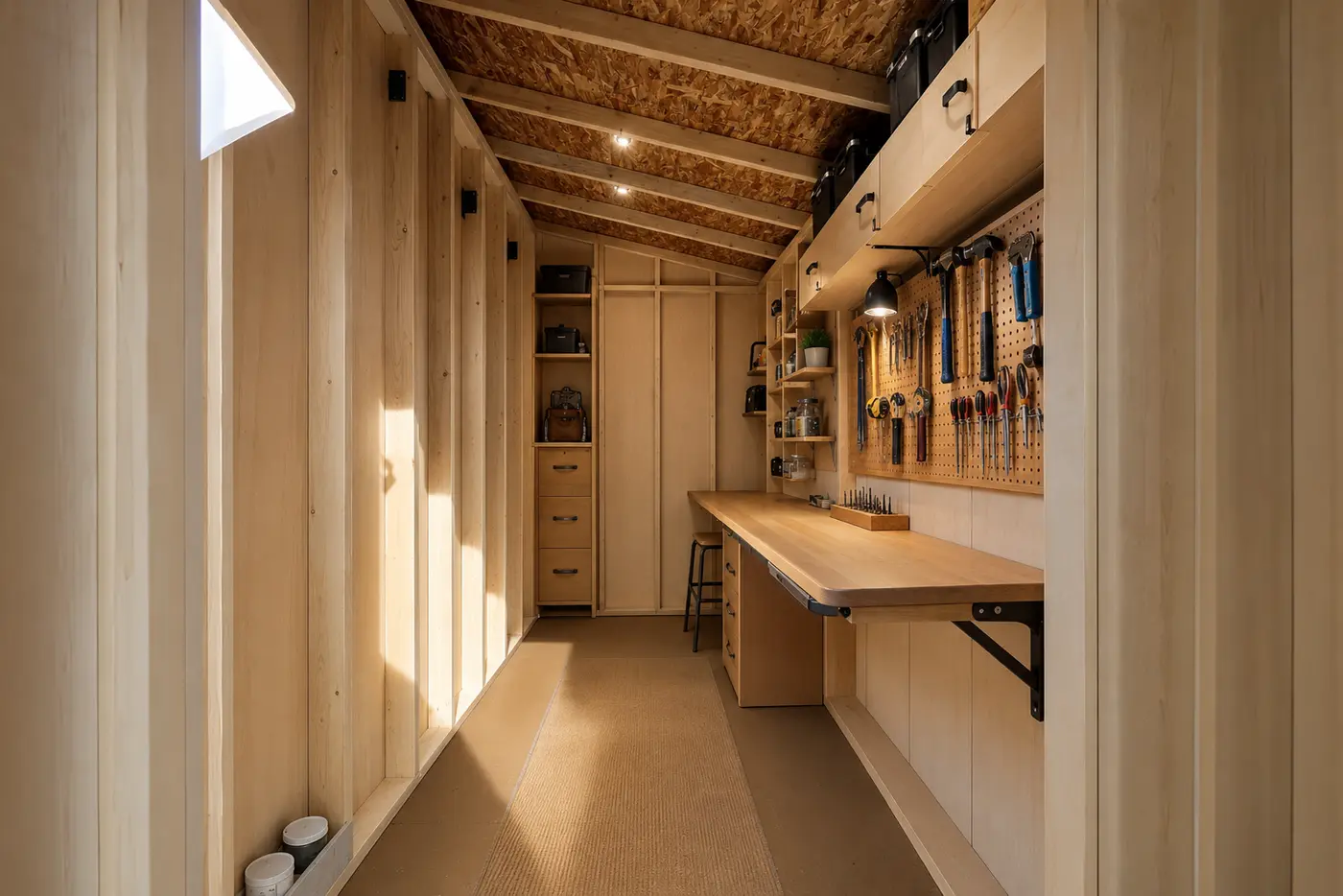 Inspiration rendering of a Metro shed as a workshop